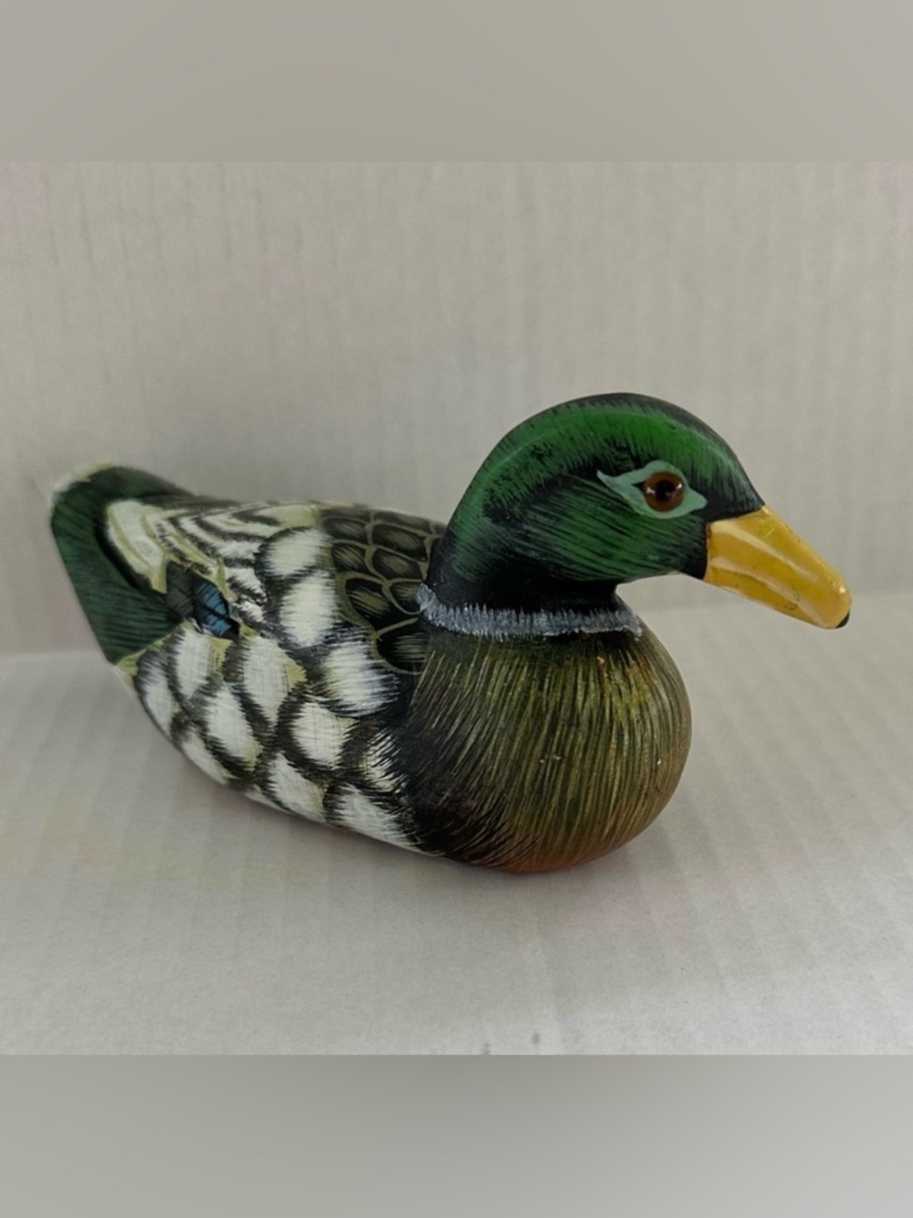 Handcrafted Wooden Duck Figurine